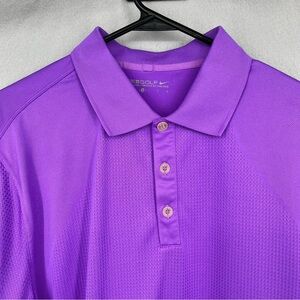 Nike Men's Vibrant Purple Polo Shirt large